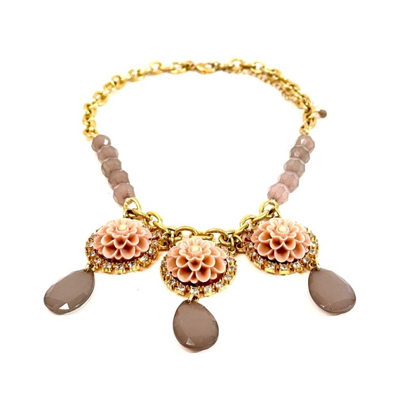 Lia Sophia Vintage-Style Floral Statement Necklace | NWT - Picture 7 of 11